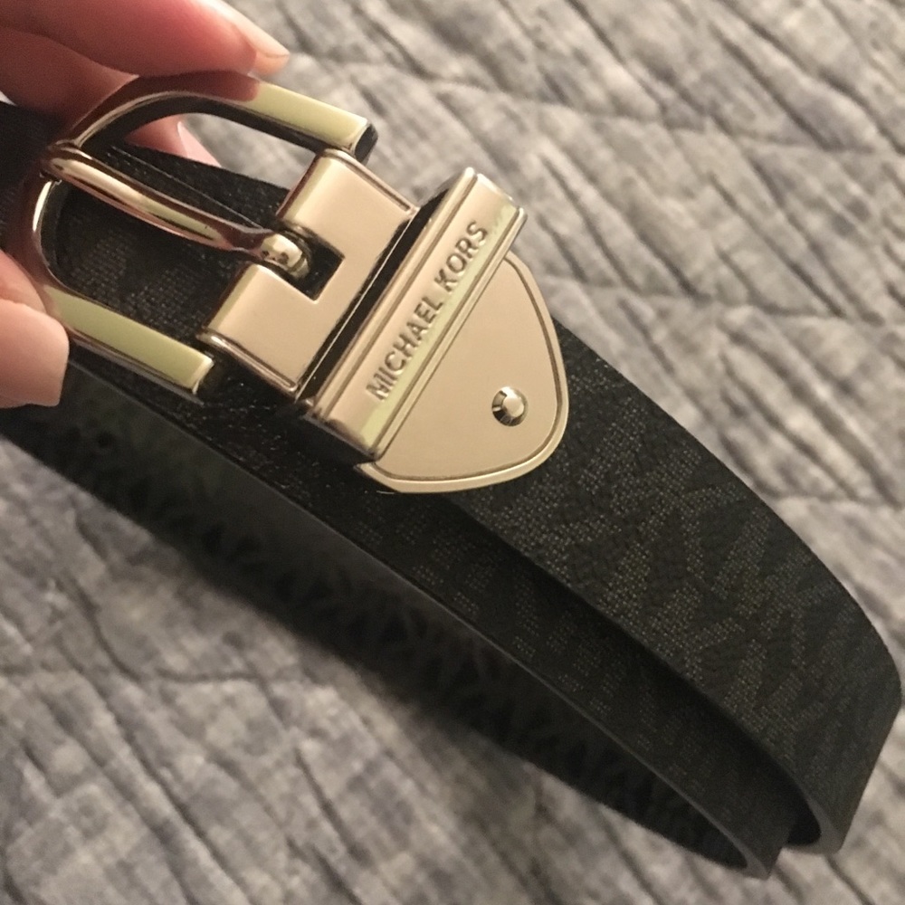 Michael Kors Reversible Belt — BLACK